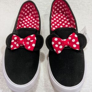 Disney Black and Red Polka Dot Sneakers BRAND NEW w/ TAG